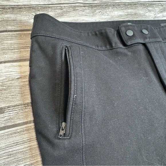 Ann Taylor LOFT Petites Women's Black Skinny Fit Heavy Jeggings 6P 6 Zip Pockets - Picture 5 of 14